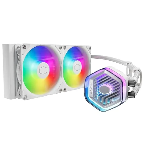 Kit de refroidissement liquide - COOLER MASTER - MasterLiquid 240 ATMOS White 12cm Ventilateur 690-2500 tr/min Blanc - vue 2