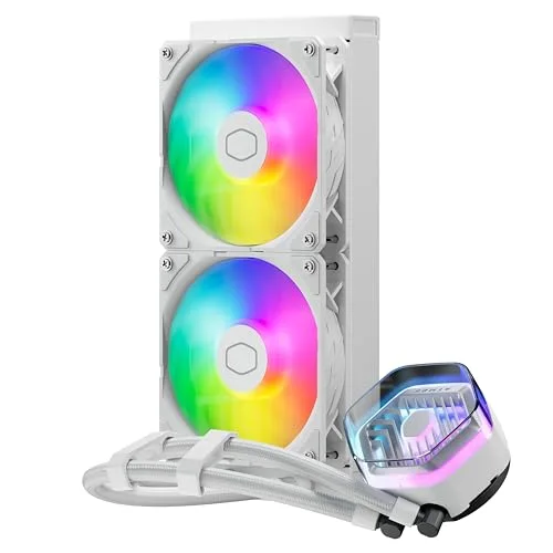 Kit de refroidissement liquide - COOLER MASTER - MasterLiquid 240 ATMOS White 12cm Ventilateur 690-2500 tr/min Blanc - vue 5