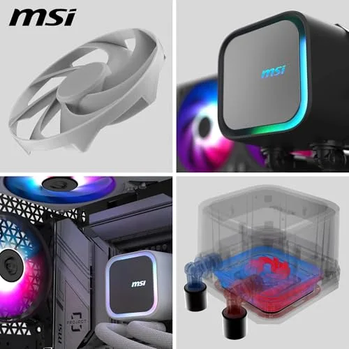 MSI MAG CORELIQUID A13 360mm Blanc - vue 4