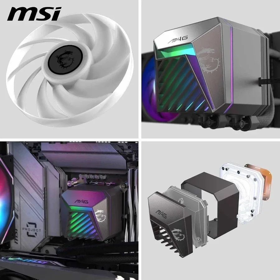 MSI MAG CORELIQUID A15 240mm Noir - vue 5