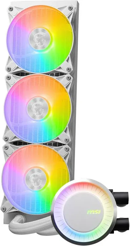 MSI MAG CoreLiquid E360 ARGB 360mm Blanc - vue 4