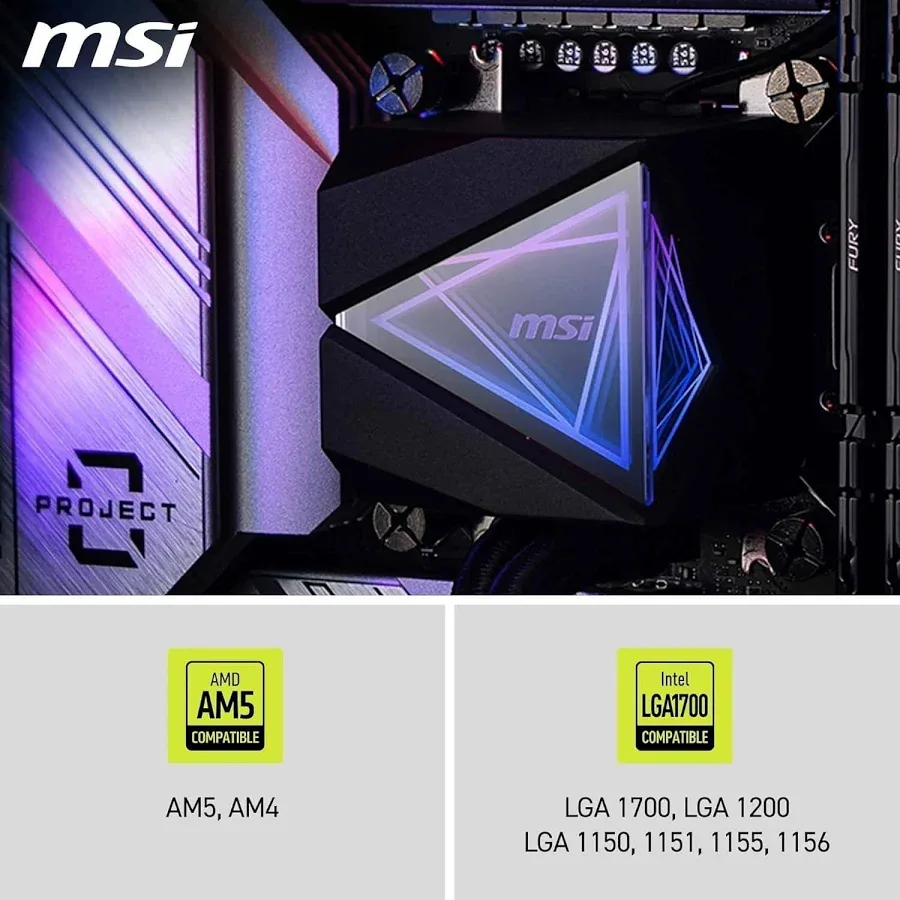 MSI MAG CORELIQUID I360 360mm Noir - vue 5