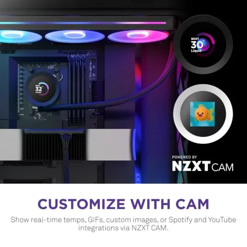 NZXT Kraken 360 RGB V2 360mm Noir - vue 3