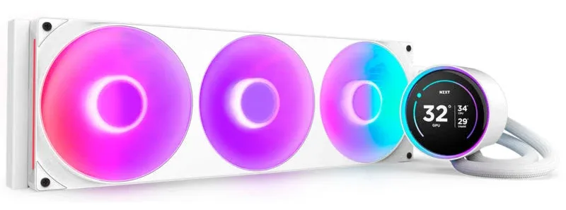 NZXT Kraken Elite 420 V2 RGB Blanc - vue 1