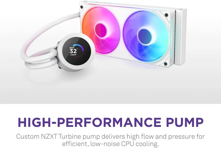 NZXT Kraken Plus RGB 240mm Blanc - vue 4