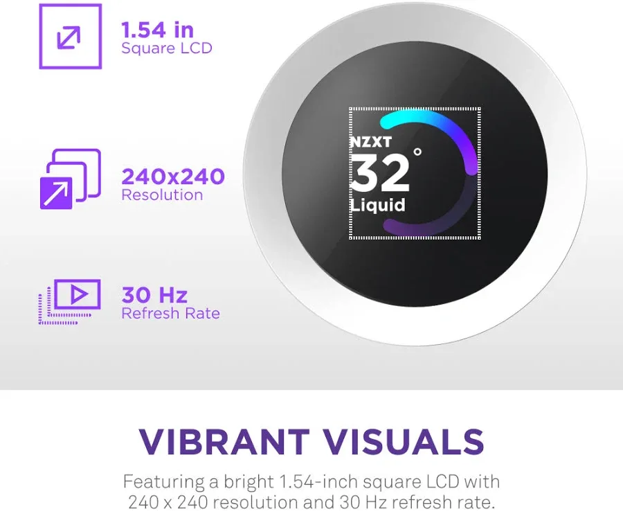 NZXT Kraken Plus RGB 240mm Blanc - vue 5