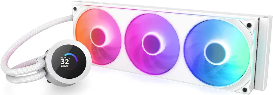 NZXT Kraken Plus RGB 360mm Blanc - vue 3