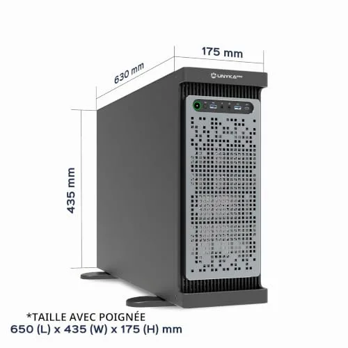 Rack 19 - UNYKACH - WS-SR630 - 4U - Aluminium - Refroidissement Liquide - Noir - vue 9