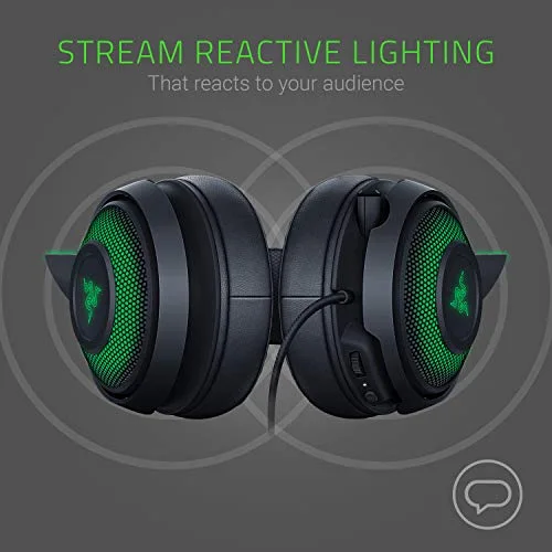 RAZER - HAUT-PARLEUR - MICROPHONE KRAKEN KITTY - QUARTZ - vue 3
