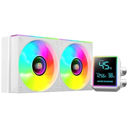 Refroidissement Liquide AIO - MARS GAMING - ML-VISIONII240 - 500W TDP - Écran IPS 28 - ARGB - vue 4
