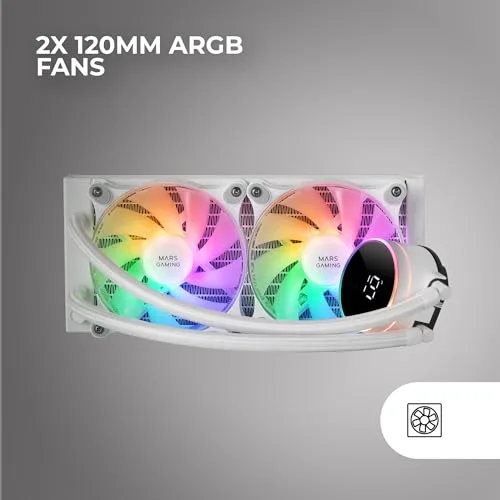 Refroidissement Liquide - Mars Gaming - ML-LCD240 - 500W - Écran LCD ARGB - Opti-Chamber 3rd Gen - vue 2