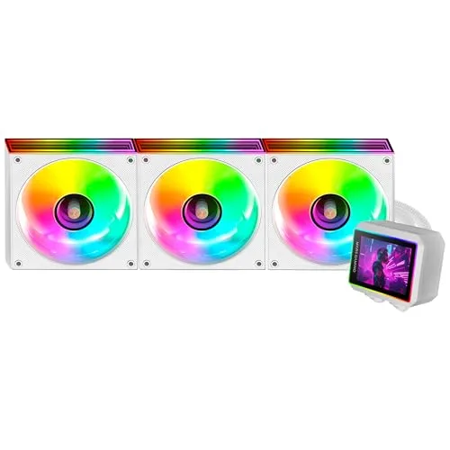 REFROIDISSEMENT LIQUIDE - MARS GAMING - ML-VISIONII360 - 360 mm - IPS 28 rot.360° - 3x 120 mm ARGB - vue 5