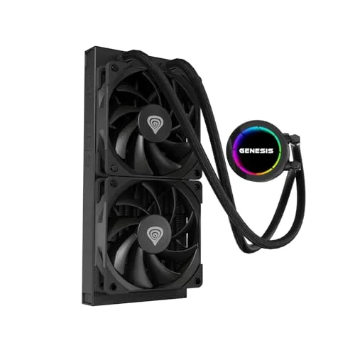 Refroidissement - ventilation - watercooling Genesis Refroidissement par eau noir Hydria 240 (NLG-2318) - vue 9
