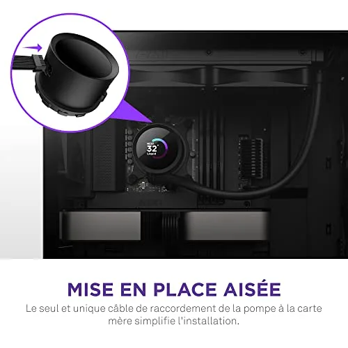 Refroidisseur AIO - NZXT - Kraken Elite 360 - 360 mm - Écran LCD 236 pouces - 3 ventilateurs F120P - vue 6