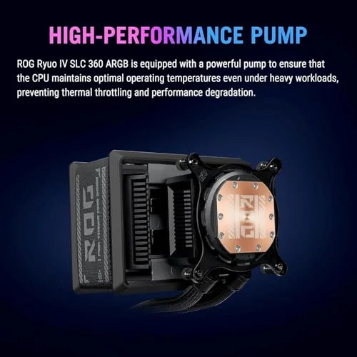 Refroidisseur liquide AIO - ASUS - ROG Ryuo IV SLC 360 - 120 mm - ARGB - Compatible Intel/AMD - vue 3