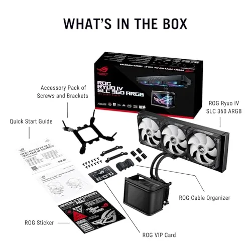 Refroidisseur liquide AIO - ASUS - ROG Ryuo IV SLC 360 - 120 mm - ARGB - Compatible Intel/AMD - vue 8