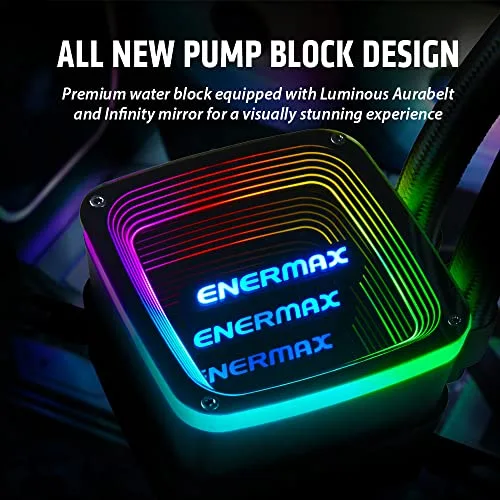 Système de refroidissement liquide - Enermax - AquaFusion ADV 360 - 360 mm - ARGB - Compatible AM4 - vue 5