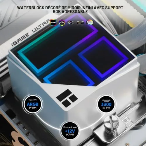 THERMALRIGHT - Frozen Infinity 360 - Watercooling AIO - Ventilateurs 120mm - ARGB Intel AMD - Blanc - vue 6