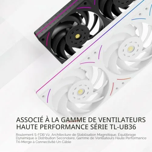 THERMALRIGHT - Wonder Vision 360 UB ARGB - WONVIS36UBAR-BK - Watercooling AIO - Ventilateurs 3x 120 mm ARGB - Noir - vue 4