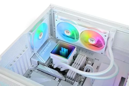 THERMALTAKE - TH240 V3 A-RGB Sync Snow - CL-W467-PL12SW-A - Watercooling AIO - Ventilateur 1x 240 mm ARGB - Blanc - vue 8