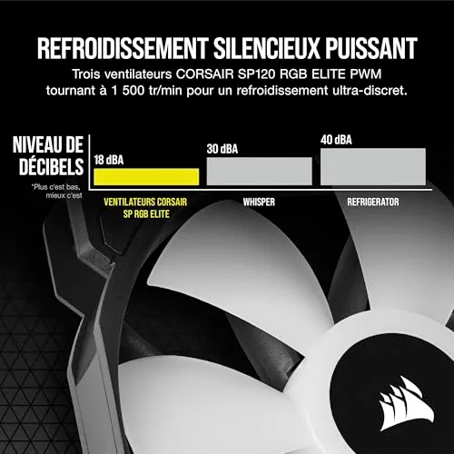 Watercooling - CORSAIR - H100 RGB AIO - Radiateur 240mm - Refroidissement Liquide pour processeur - vue 5